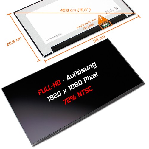Led display matt passend - 15,6",